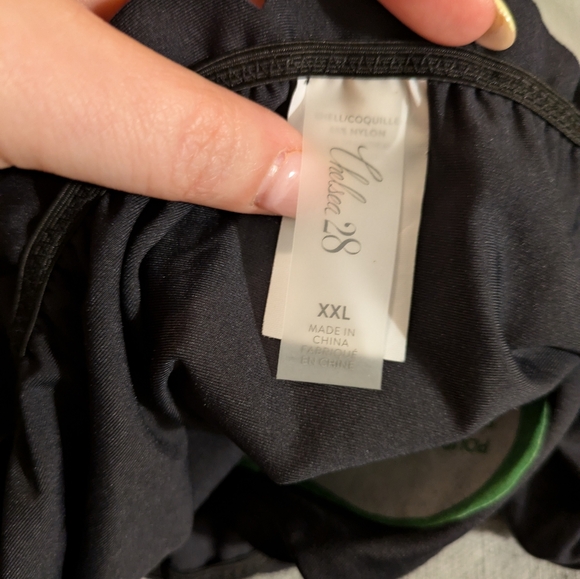 NWT Chelsea28 Black Scalloped Ruffle Cut Bikini Bottom (XXL) - Picture 5 of 7